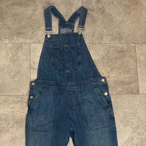 GAP cropped overalls jeans